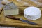 Saint-nectaire and camembert french cheese