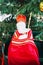Saint Nicholas human scale toy with mitre and pastoral staff