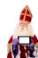 Saint Nicholas with tablet or smart phone