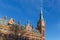 Saint pancras train station in winter, London