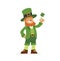 Saint Patrick - modern vector cartoon people characters illustration