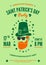 Saint Patrick party poster design