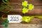 Saint Patrick's Day Decoration, Label With English Text 2023