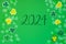 Saint Patrick's Day, Green Flat Lay, Text 2024