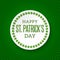 Saint Patrick`s Day Vector Background. Irish cultural and religious celebration on 17 March. Three-leaved shamrock