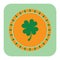 Saint patrick's festival lucky coin. Vector illustration decorative background design