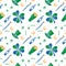 Saint Patrick seamless pattern