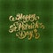 Saint Patricks Day Calligraphic Design