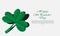 Saint Patricks Day clovers green background. Vector illustrasi