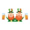 Saint patricks day funny elves cartoons