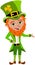 Saint Patricks Day Leprechaun Presenting