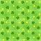 Saint patricks day shamrock and gold coins seamless background