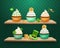 Saint Patricks Day Sweets Composition