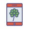 Saint patrics app Isolated Vector icon which can easily modify or edit