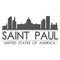 Saint Paul Skyline Symbol Design City Vector Art