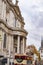 Saint pauls london with red bus below