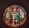 Saint Pedro Pacal Stained Glass Cathedral Granada Spain