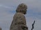 Saint peter basilica rome view from rooftop statue detail