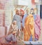 Saint Peter Healing the Sick - Fresco in Florence
