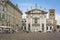 Saint Peter Mantua Cathedral on a square infront of Ducal Palace in Mantua