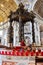 Saint Peter`s baldachin in the basilica. Vatican