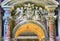 Saint Peter`s Basilica Arch Papal Keys Angels Vatican Rome Italy