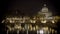 Saint Peter\'s Basilica church in Vatican City, papal enclave in Rome, timelapse