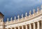 Saint Peter`s Square details in Vatican