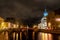 Saint-Peterburg, autumn, moyka river, nigt light, night city