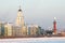 Saint-Peterburg. Russia. Historical buildings across the Neva river