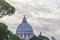 Saint Peters Dome from Vatican Courtyard View