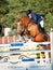 SAINT PETERSBURG-JULY 05: Rider Aleksandr Belekhov on Coyote Ugly 2 in the CSI3*-W/CSIYH1* International Jumping Grand Prix FEI W