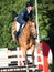 SAINT PETERSBURG-JULY 05: Rider Aleksandr Belekhov on Coyote Ugly 2 in the CSI3*-W/CSIYH1* International Jumping Grand Prix FEI W