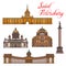 Saint Petersburg landmarks and buildings