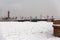 Saint Petersburg Neva river landscape winter