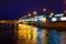 Saint Petersburg. night drawbridge