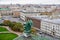 Saint Petersburg - November, 2020 Stunning Panoramic View Senate Square from the observation platform of the Cathedral