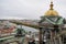 Saint Petersburg - November, 2020 Stunning Panoramic View Senate Square from the observation platform of the Cathedral