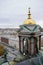 Saint Petersburg - November, 2020 Stunning Panoramic View Senate Square from the observation platform of the Cathedral