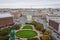 Saint Petersburg - November, 2020 Stunning Panoramic View Senate Square from the observation platform of the Cathedral