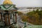 Saint Petersburg - November, 2020 Stunning Panoramic View Senate Square from the observation platform of the Cathedral