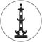 Saint-Petersburg Rostral column vector icon