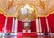 Saint Petersburg, Russia - APril 2021: Small Throne Room of Winter Palace Hermitage museum