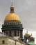 Saint-Petersburg, Russia. Domes of St. Isaac`s Cathedral