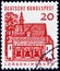 Saint Petersburg, Russia - February 01, 2020: Postage stamp printed in the Federal Republic of Germany with the image of the