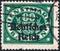 Saint Petersburg, Russia - January 26, 2020: Official stamp issued in the Bavaria with the overprint Deutfches Reich, circa 1920