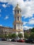 Saint-Petersburg, Russia - June 4, 2016: The bell tower of the Orthodox Vladimir Cathedral.