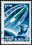 Saint Petersburg, Russia - March 15, 2020: Postage stamp issued in the Soviet Union with the image of the Spacecraft 9 March 1961