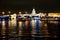 Saint Petersburg. Russia. Panoramic view. The Palace bridge is divorced. Raising of the bridges. Bridges Of Petersburg