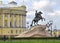 Saint Petersburg, Russia: Senate square with the Bronze horseman